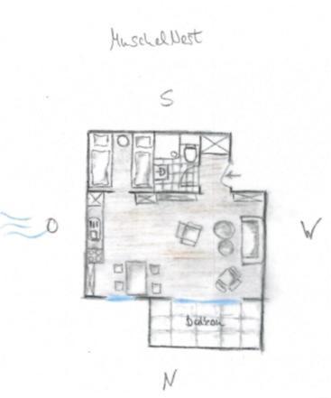 Fewo1846 Strandresidenz Wassersleben - Muschelnest - Stilvolles Studioapartment Mit Balkon Harrislee Exteriör bild