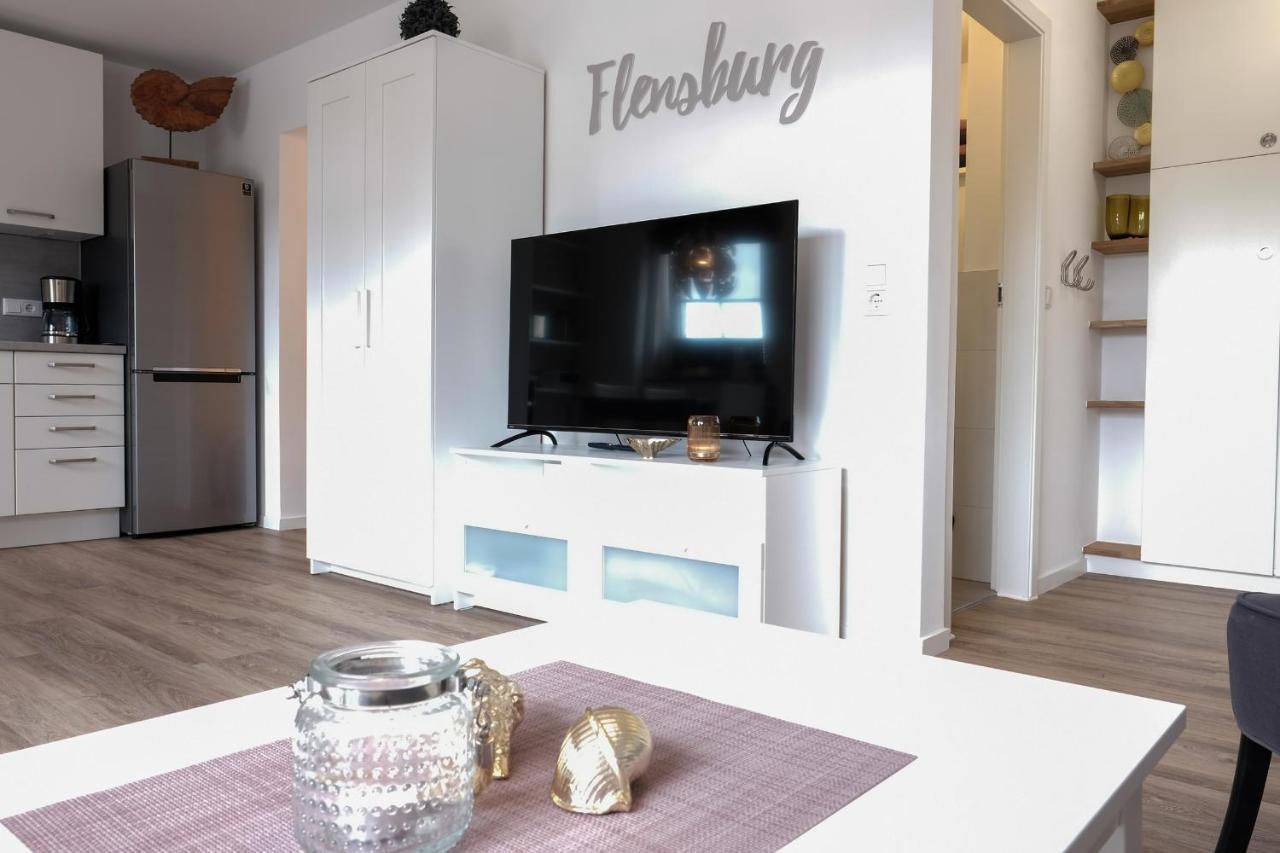 Fewo1846 Strandresidenz Wassersleben - Muschelnest - Stilvolles Studioapartment Mit Balkon Harrislee Exteriör bild
